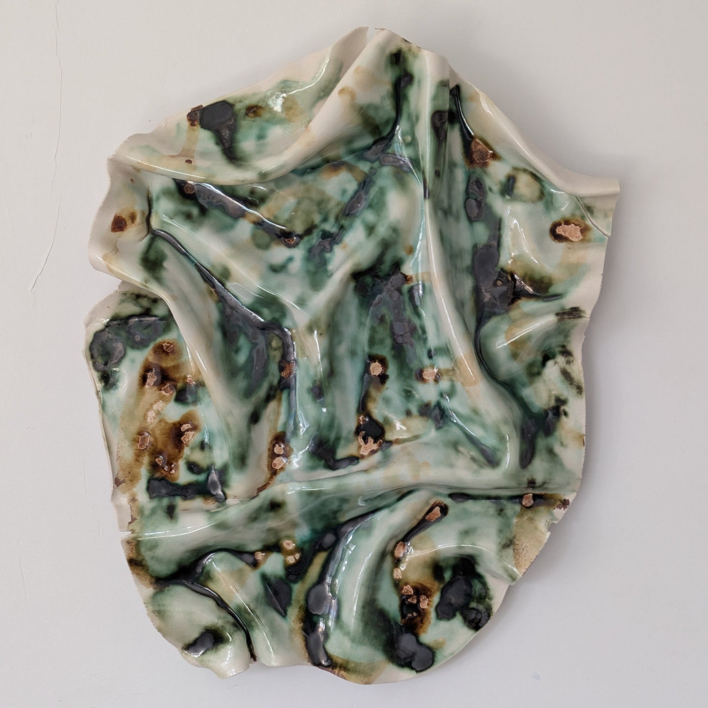 Ceramic Flow Painting Green